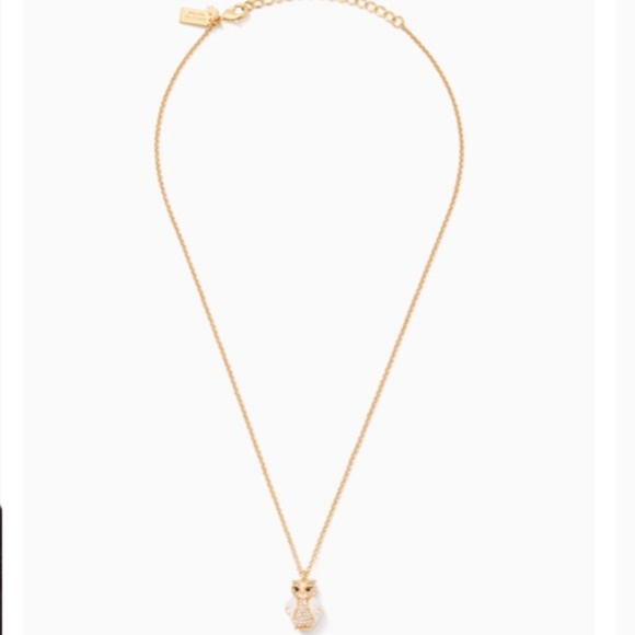 Kate Spade Star Bright Owl Mini Pendant Necklace - Picture 2 of 5